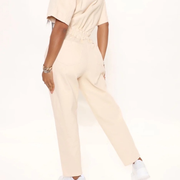 Fashion Nova Perfect Vibe Denim Jumpsuit NWT Size S - Picture 2 of 6